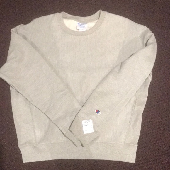 Champion Tops - NWT champion gray reverse weave large pullover!!!